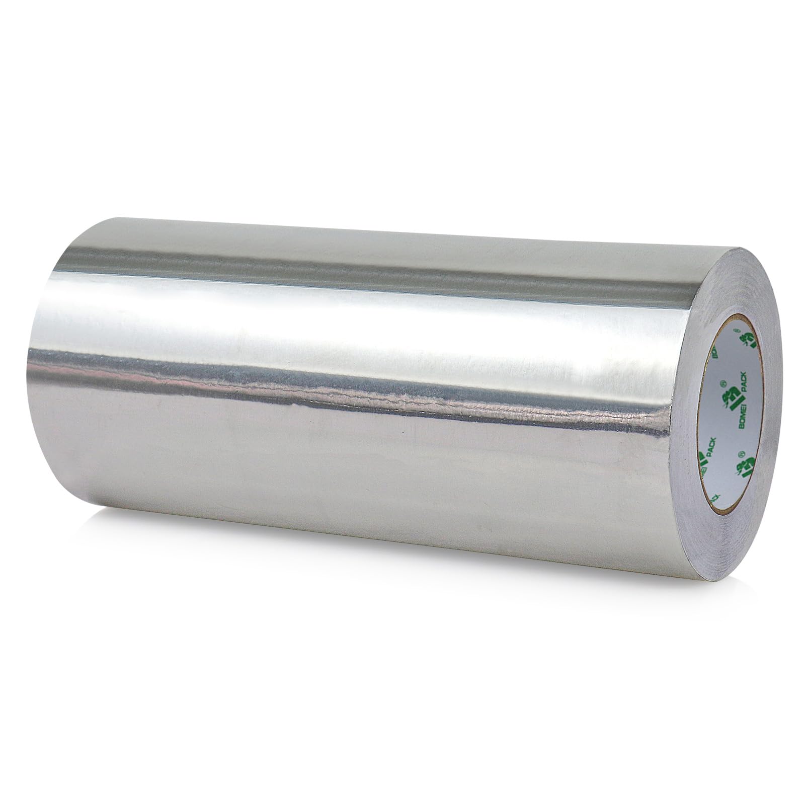 BOMEI PACK 1 Roll Aluminum Foil tape 300mm x 55Y for home Heating,Ventilation HVAC Ducts Repairing Fixing,Cold heat resistant kitchenJointing Foil Tape