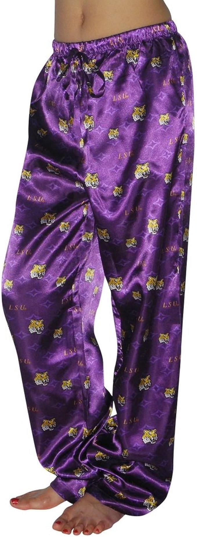 Womens NCAA LSU Tigers Comfortable Fit Sleepwear/Pajama Pants Purple (Size L