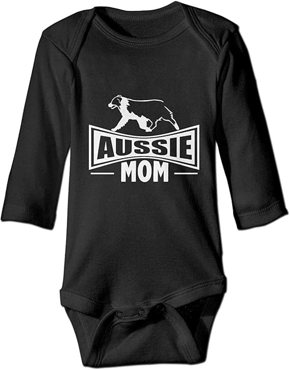 Aussie Mom Australian Shepherd Dog Baby Boy Girl Onesie