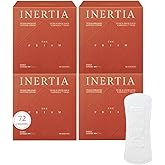 INERTIA The Prism Red Panty Liner – 100% Organic Cotton Cover-to-Core Korean Panty Liner, Ultra Thin & No Wings | Hypoallergenic, Quick Absorption, Chlorine-Free & Fragrance-Free (Pack of 4)