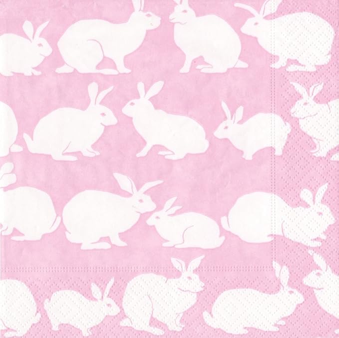 Entertaining with Caspari Rabbit Hutch Paper Cocktail