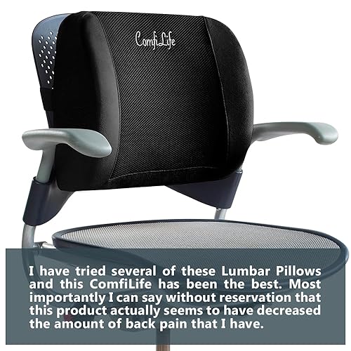 ComfiLife Lumbar Support Back Pillow Office Chair and Car Seat