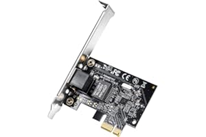 Cudy PE10 10/100/1000Mbps Gigabit Ethernet PCI Express, PCIE Network Adapter/Network Card/Ethernet Card for PC, with Low Prof