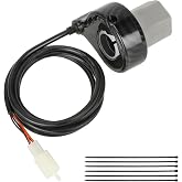 EOPOAYI MX350 Throttle Imitation Carbon Fiber Replacement for Razor MX400 MX350 (V33+) SX350 Dirt Rocket Bike E300 (V20+) E200 (V24+) Electric Scooter Pocket Mod, 24V Twist Throttle with Zip Tie