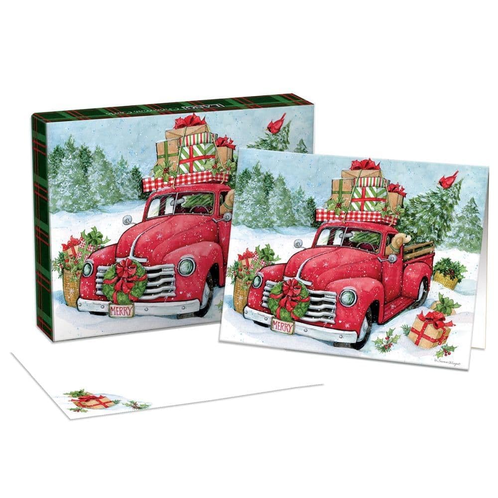 Lang Christmas Truck Boxed Christmas Cards (1004897)