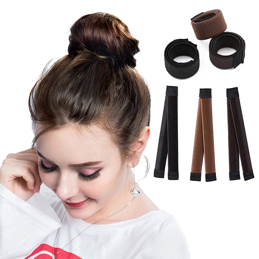3 PACK Hair Bun Maker Hair Band Accessory Hair Bun Shaper Perfect Hair Bun Making Tool For Girls Women: Beauty