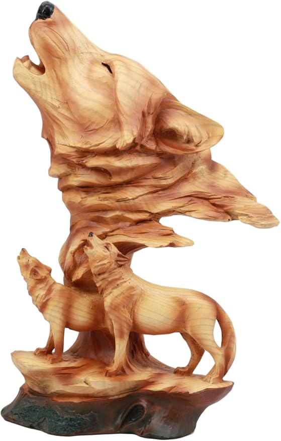Amazon Com Ebros Wildlife Scene Howling Wolf Head Bust Figurine