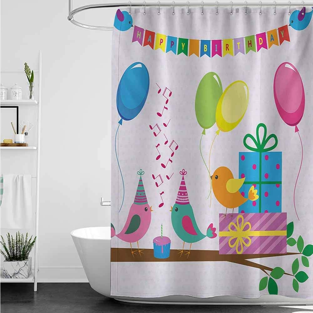Amazon Com Home1love Bath Shower Curtain Kids Birthday Singing