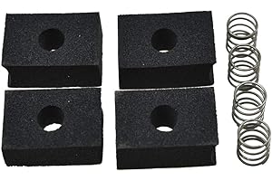 KAISH Pack of 4 Bass Pickup Height Foam Pickup Height Adjustment Pads with Springs for P Bass or Jaquar Pickups