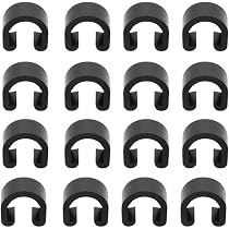 Lot De 10 Clips De Câble Vélo JUPSK – Base Alu + Boucle C Plastique, Adhésif 3M, Pour Cadre/fourche, VTT/route/pliant
