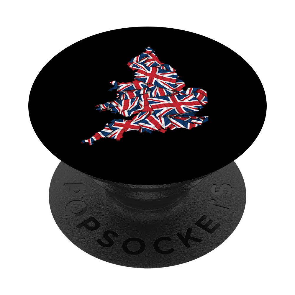 England Flag United Kingdom Map UK Gift PopSockets PopGrip: Swappable Grip for Phones & Tablets