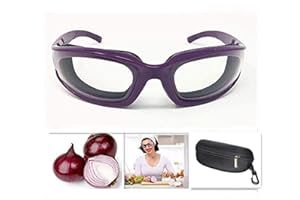 shenghang Onion Goggles Tear Free Saftey Glasses for Kitchen Anti-tear Dustproof, Anti-fog Windproof (Purple)