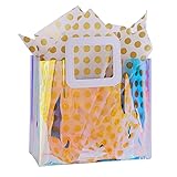 VUOJUR 11'' Holographic Gift Bag Medium Size with