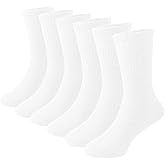 Qvryeiu Girls Seamless Socks Kids Cotton Crew Socks Boy Athletic Socks 6 Pack