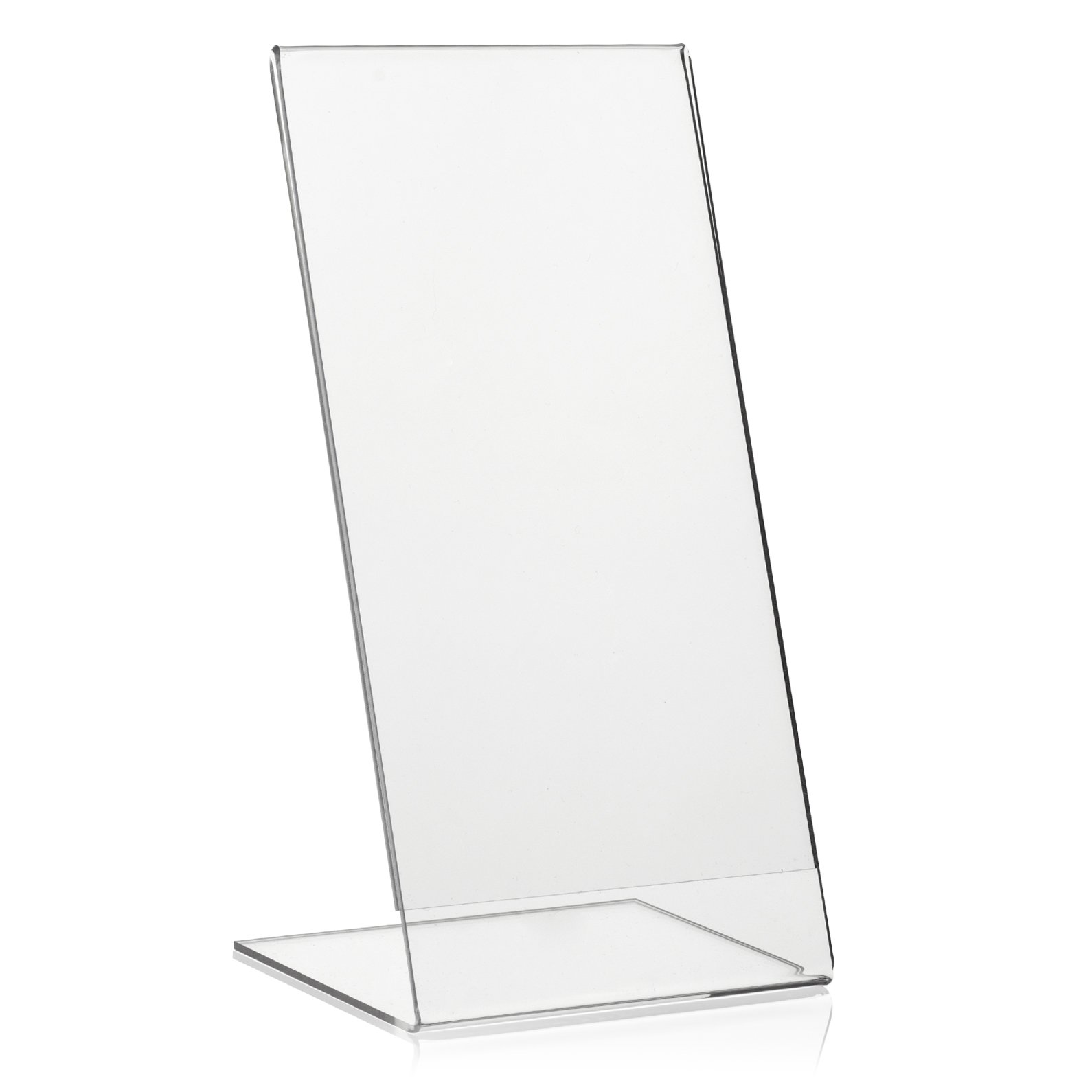 VITAdisplays DIN Long (DL) Advertising Stands, Pack of 5, Transparent, Made of Original Plexiglas