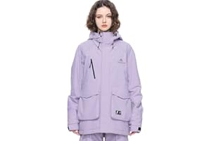 HIGH EXPERIENCE Ski Jacket Snowboard Coat Snow Winter Waterproof Insulated Windproof Baggy Warm Hooded Jacket for Men Women