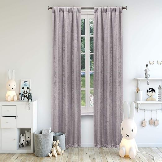 Amazon Com Lala Bash Danielle Metallic Blackout Darkening Pole