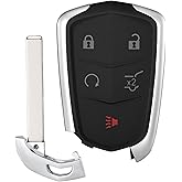 Smart Key Fob Replacement Fits for Cadillac XT5 2017 2018 2019 Cadillac XT4 2019 Smart Proximity Car Keyless Entry Remote Control 433Mhz HYQ2EB 13598516 13510245