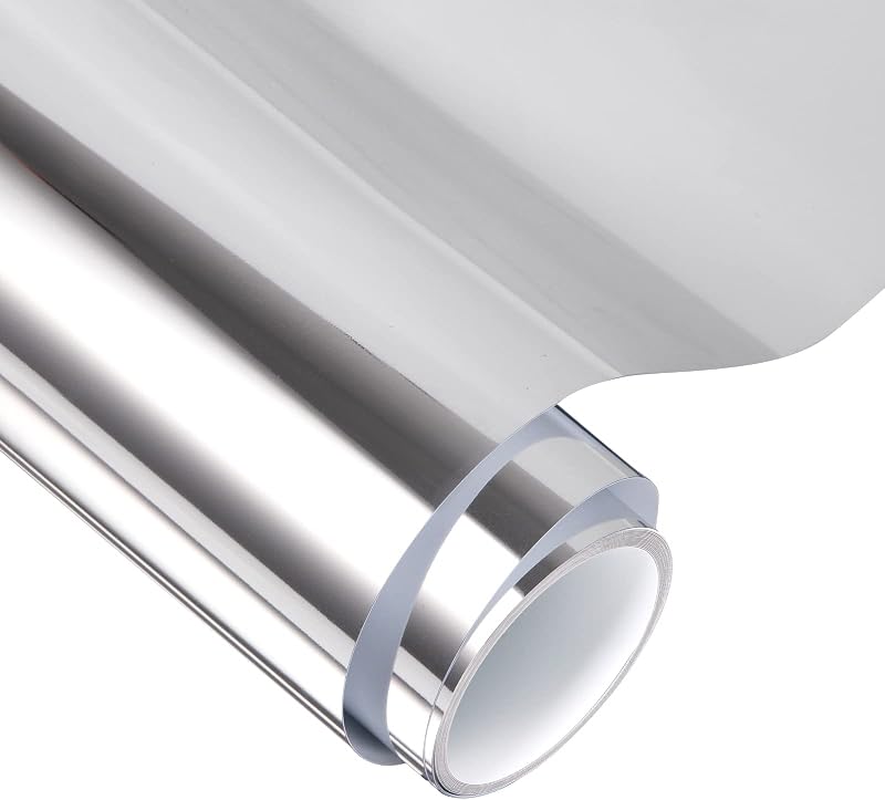 VINYL FROG Glossy Chrome Mirror Vinyl Roll 12x60in Self-Adhesive Sticker Craft