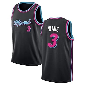 SEYE1° Miami Heat # 3, Wade 2019 NBA Jersey, Camisetas De ...