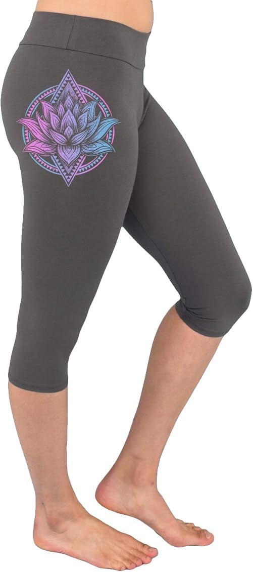 Yoga Pants Lotus Flower