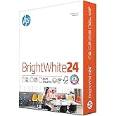 HP Papers | 8.5 x 11 Paper | BrightWhite 24 lb |1 Ream - 500 Sheets| 100 Bright | Made in USA - FSC Certified | 203000R