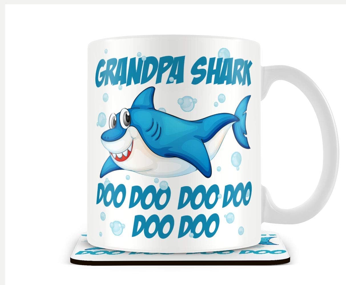 Victorian PrintVictorian Print Grandpa Shark - Mug and Coaster Set