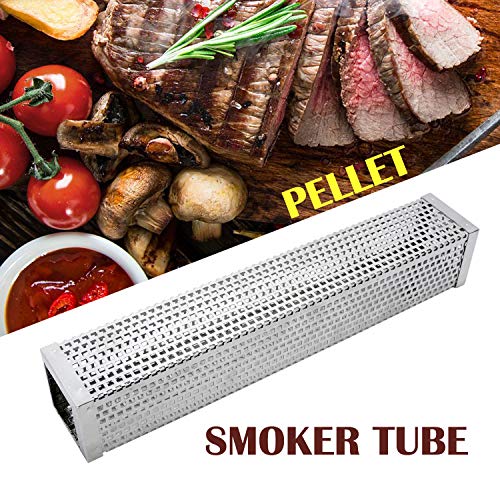 theBlueStone 2-Pack Combo (12" + 6") Pellet Smoker Tube 304 Stainless Steel - Fit for Any Grill or Smokers - Hot or Cold Smoking for Meat, Beef, Chicken, Turkey, Pork, Fish, Veggies and Cheese