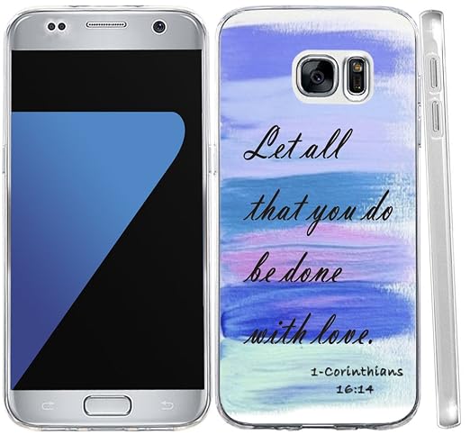S7 Fall Christian Zitate Hungo Tpu Rubber Cover Für Samsung Galaxy