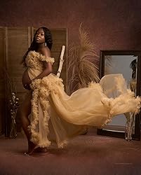 Molisa Tulle Maternity Dress for Photoshoot Puffy