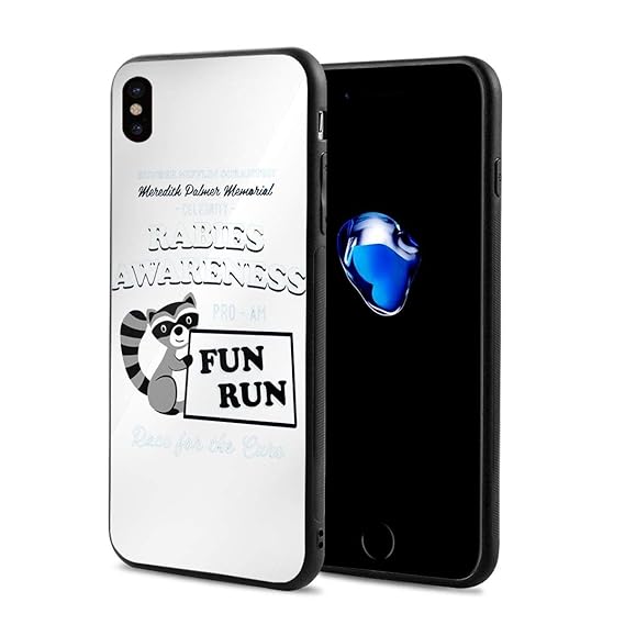 Amazon Com Iphone X Case Rabies Awareness Fun Run Hard Plastic Pc