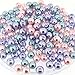 Glass Pearl Mix 100pcs Luster Round 8mm - Princess Mix
