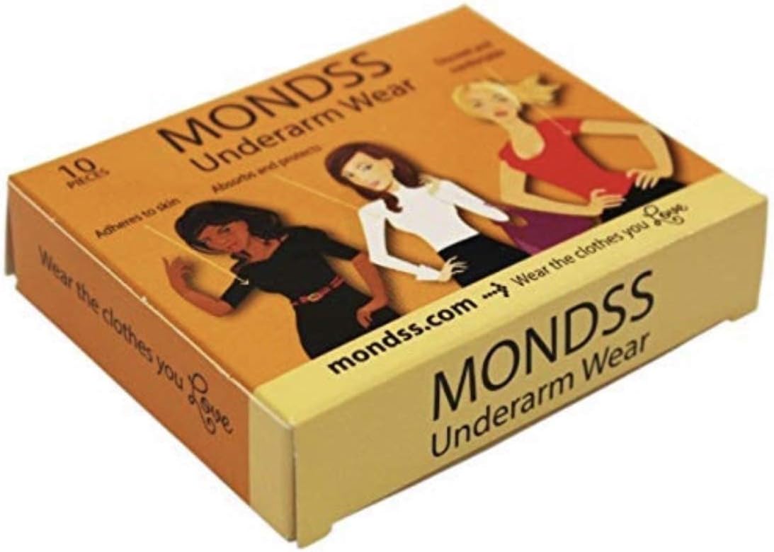 Disposable Sweat Pads/Dress Shields (Adhere/Stick to Skin) MONDSS 8 Pack of Underarm Wear – for Men/Women. Fast Free Same Day Shipping Worldwide.**AS SEEN ON TV!**