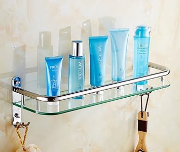 Badezimmer Regal Glas Wand