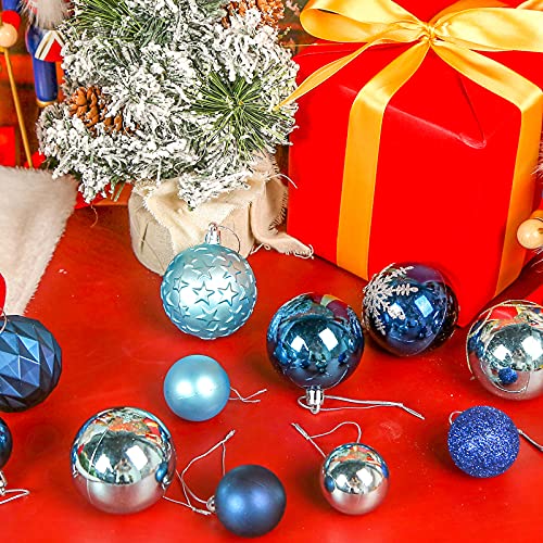 DomeStar Christmas Ball Ornaments, 100PCS Christmas Tree Ornaments Christmas Baubles Tree Balls Christmas Decorations