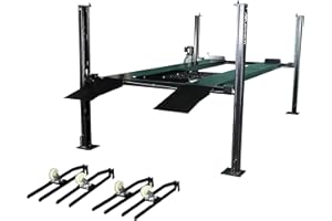 APlusLift HW-8SXLT 8000LB Extra Tall Extra Long Extra Wide 4-Post Portable Storage Service Car Lift / 36 Months Part Replacement