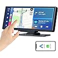 Wireless Apple Carplay Car Stereo GPS Navigation, 10 Inch Touch Car Play Screen Audio Car Radio Receiver with Android Auto, Bluetooth, Siri/Google Assistant, Multimedia Player