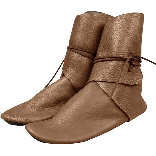 Men\'s Renaissance Boots Slip On Lace Up Medieval Cosplay Western Pirate Viking Amazon.com: Syktkmx Mens Renaissance Slip on Loafer Boots  main image 3