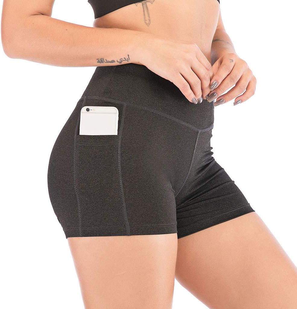 Hessimy womens shorts Shorts Workout Hessimy Women's Stretch Workout Shorts