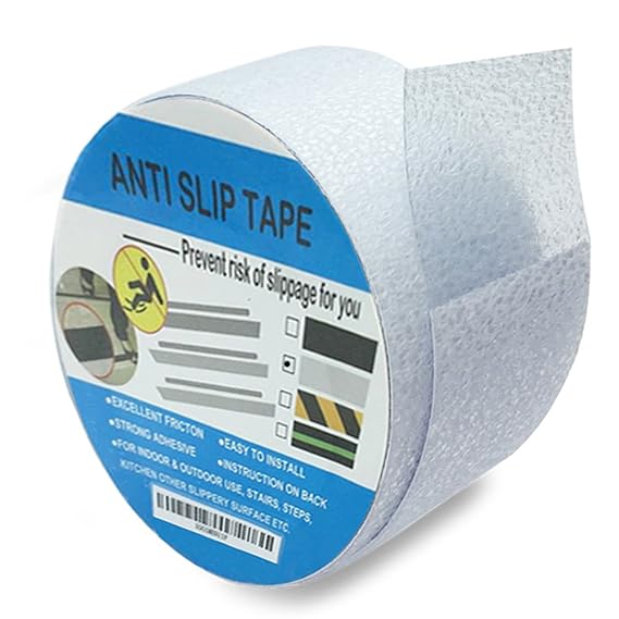 Amazon.com: Newprous Non Slip Grip Tape Roll Adhesive Anti Slip Non Skid Safety High Friction Tape Bath Shower Treads Non-slip Stickers W2 X L16.5 Clear: ...