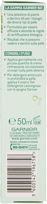 Garnier Bio Lemongrass Daily Moisturiser 50ml for Normal Combination Skin view 2