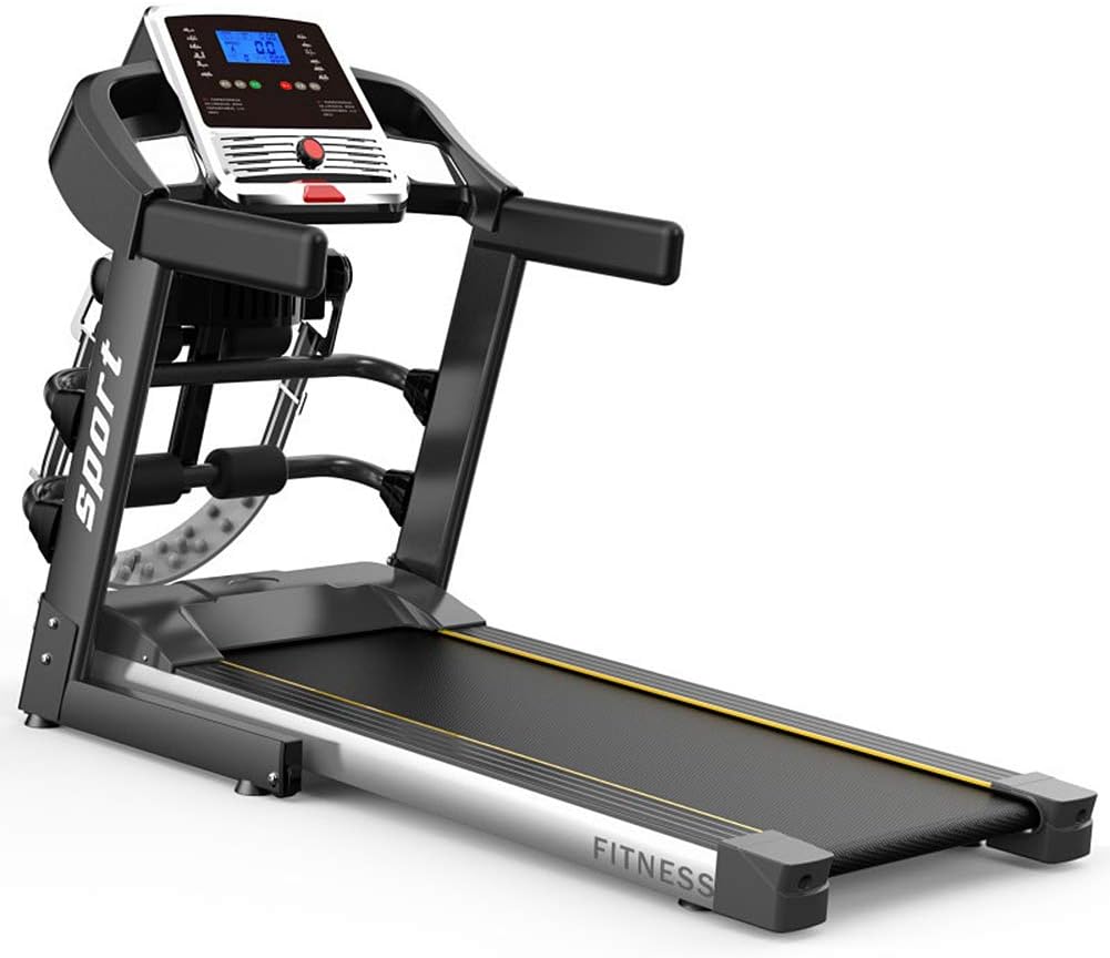 Electric Running Machine, Professional Treadmill with Bluetooth Speaker and LCD Display 3.0HP Fitness Exercise Treadmill Machine and 12 Preset Programs, Walking Jogging Machine for Home/Office Use