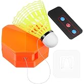Gadpiparty Badminton Rebound Trainer, Electric Self Training Tool, with Remote Control and Durable Nylon Shuttlecock, Portable Solo Swing Practice for Indoor and Outdoor Use