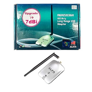Alfa Network AWUS036H v5 1000mW USB Wireless-G WiFi Adapter +5dBi Antenna Long-Range