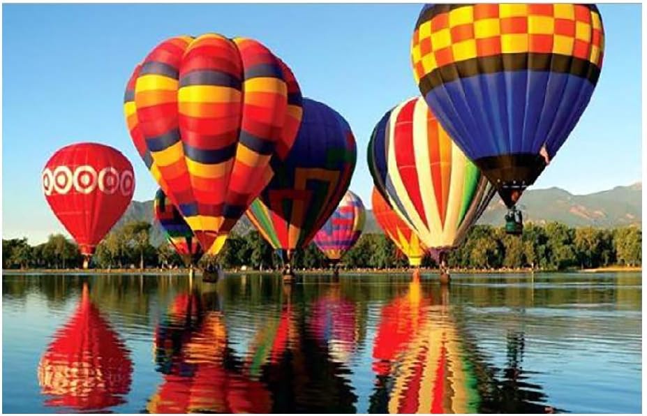 Puzzle 1000 Piece Jigsaw Puzzle Kids Adult –Hot Air Balloon-29.53 x 19.69inch (A)