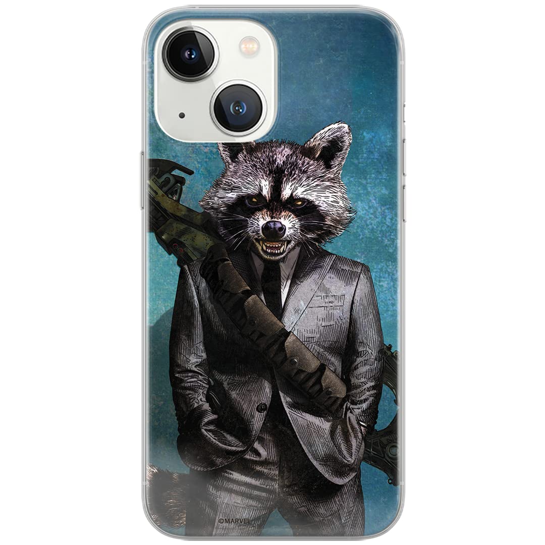 ERT GROUP mobile phone case for iPhone 13 MINI original and officially licensed Marvel pattern Rocket 002 optimally adapted to the shape of the mobile phone, case made of TPU — image 1