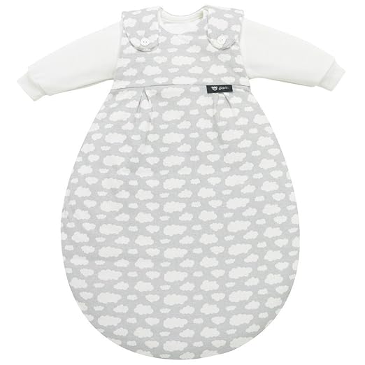 Alvi Baby-Mäxchen Schlafsack 3-teilig Wolke silber Gr. 56/62