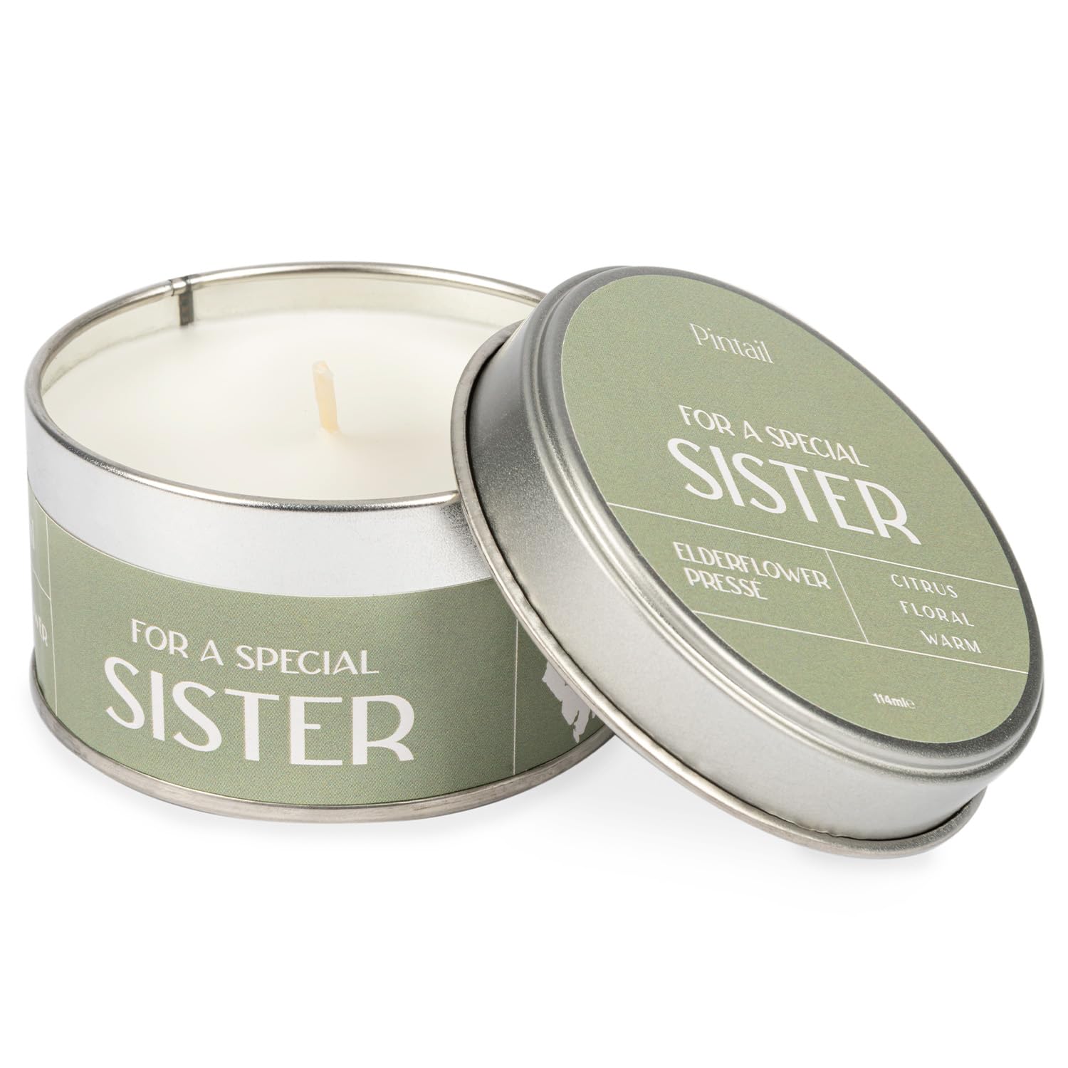 Pintail Elderflower Pressé Home Fragrance Special Sister Occasion Candle (20 Hour Burn) - Genuine Pintail Candle Gift