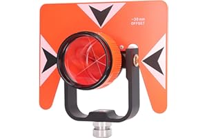 Yunir Universal Related Brass Button Single Tilt Prism for Land Surveys with ABS Housing, for Tunnel Inspections