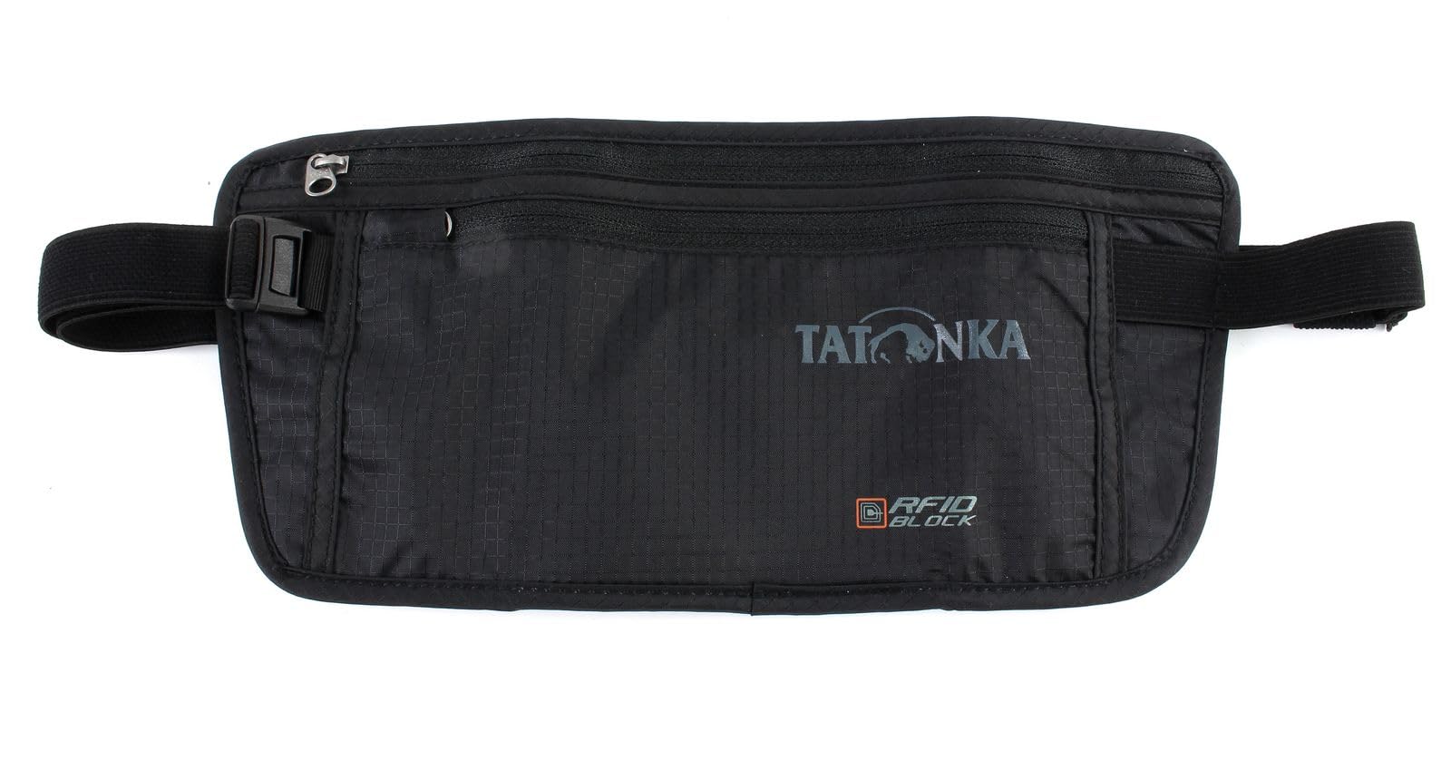 Tatonka Skin Moneybelt Int. RFID B - Flat Bum Bag with TÜV-Certified RFID Blocker and Two Zip Compartments - Waist Bag for Men and Women